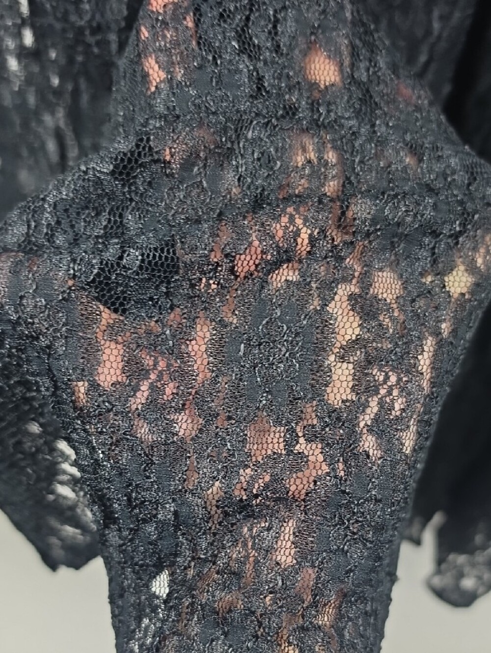 Carole Little Black Textured Lace Maxi Skirt Size 16 NWT - Picture 7 of 10